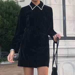 Zara Dresses | Zara Velvet Dress With 